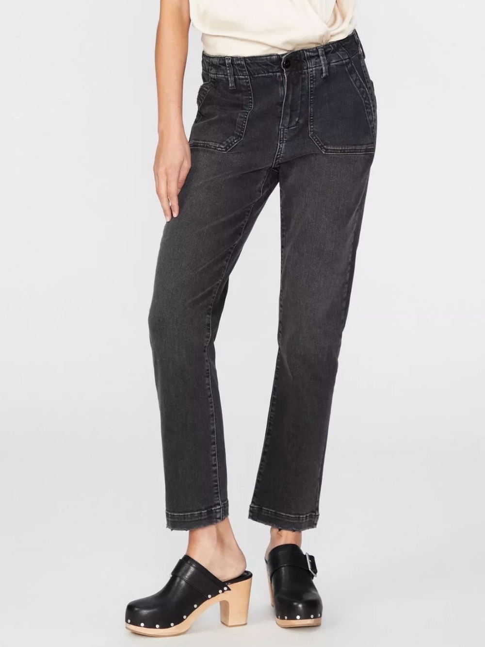 Paige Mayslie straight ankle jeans
